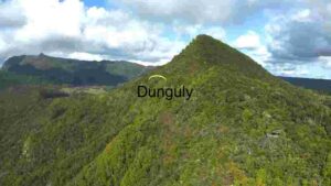 Paragliding Over Verdant Mountain Range