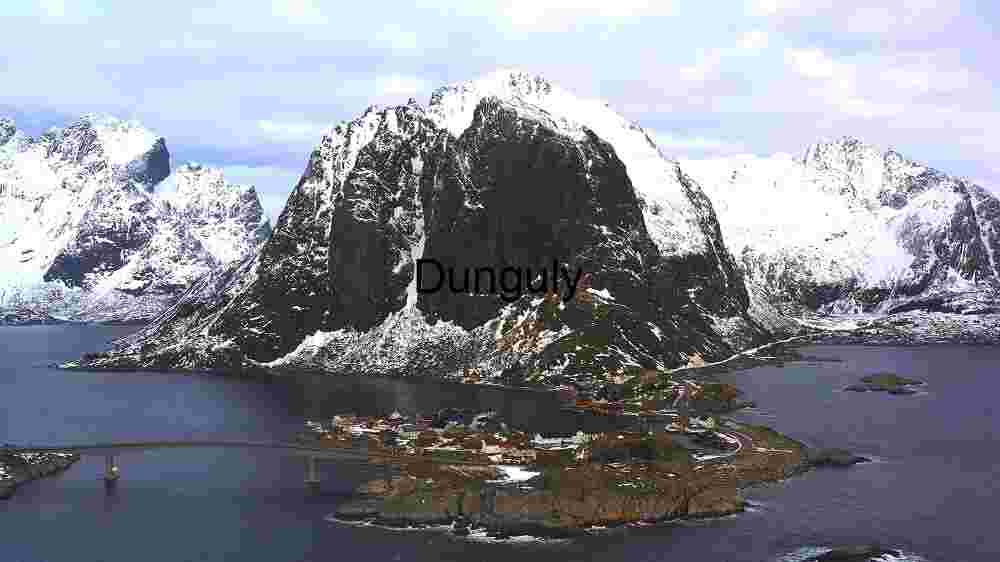 Aerial View of a Small Forested Island