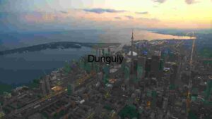 Aerial View of Toronto at Dusk