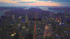 Aerial View of New York City at Dusk