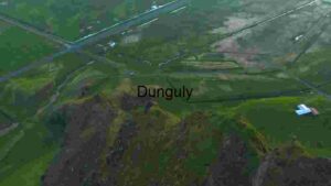 Aerial View of Verdant Landscape with Roads and Structures