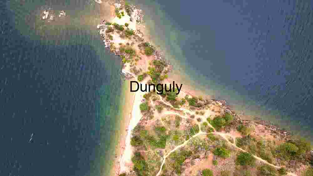 Aerial View of a Coastal Peninsula