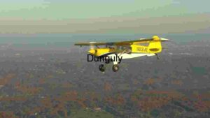Yellow and White Aircraft in Flight