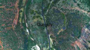 Aerial View of a Serene Landscape with River and Road