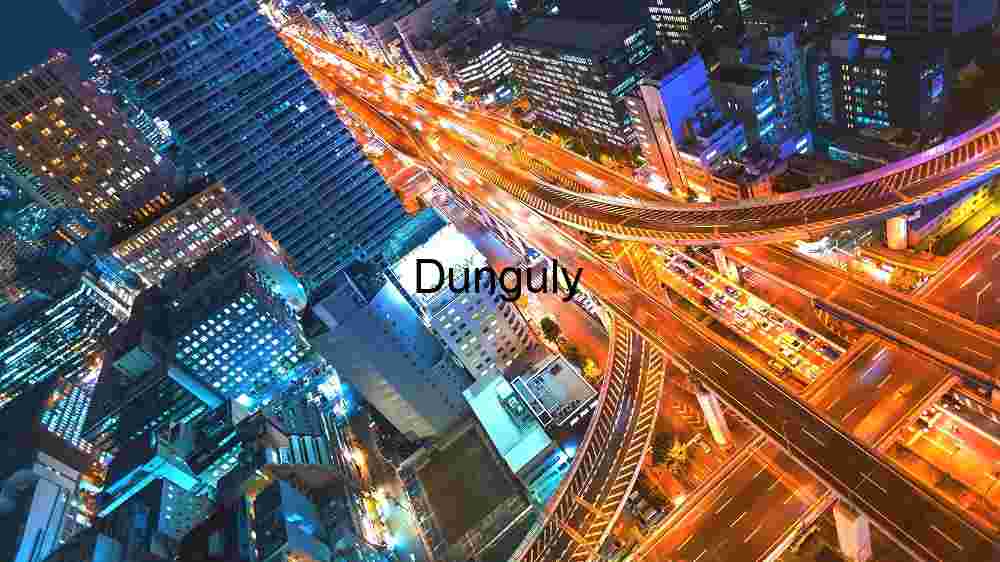 Vibrant Night Cityscape with Elevated Highways