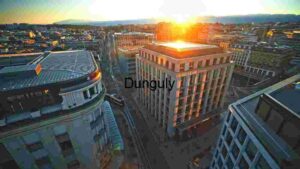 Sunrise Over Financial District