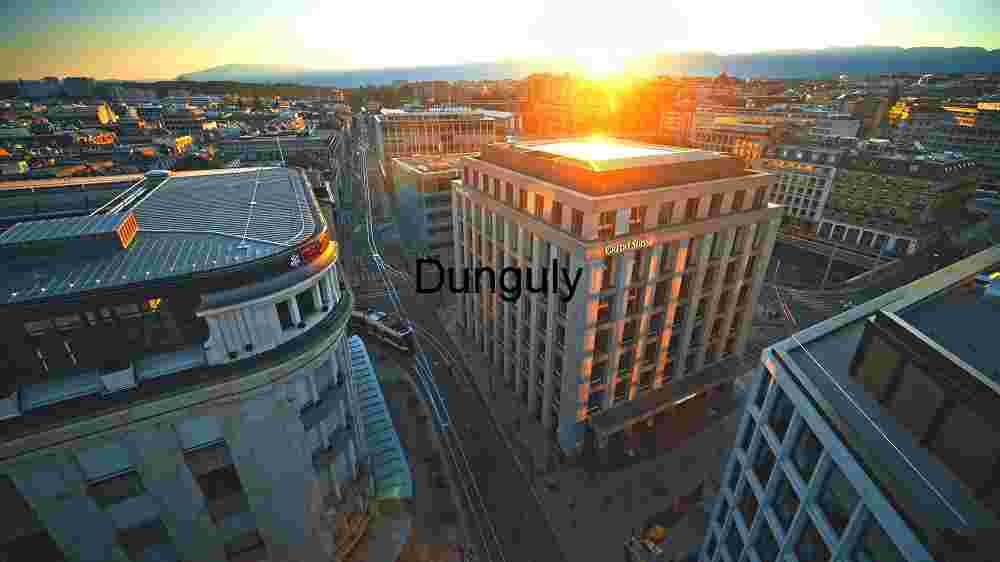 Sunrise Over Financial District