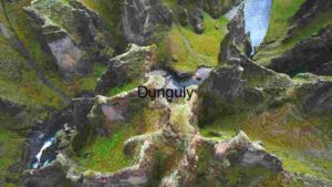 Majestic Aerial View of Fjaðrárgljúfur Canyon