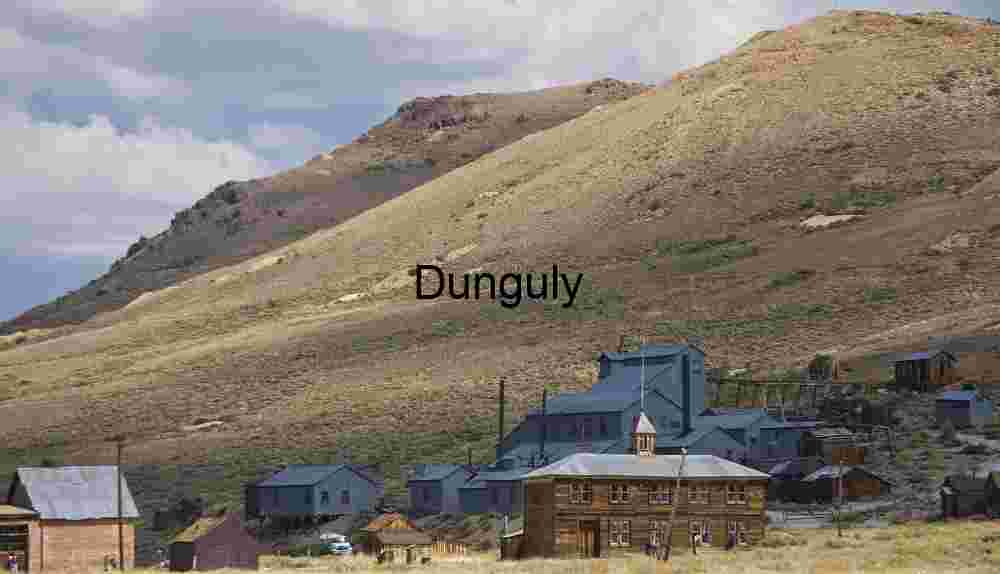 Historic Ghost Town in a Desert Landscape