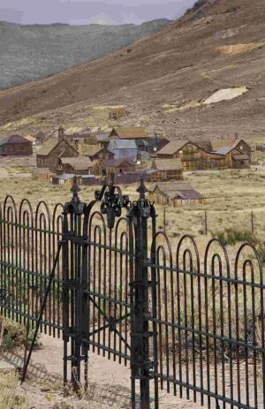 Historic Ghost Town Behind Iron Gate