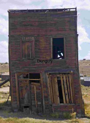 Dilapidated Wooden Building in a Deserted Area