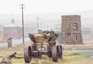 Abandoned Ghost Town in Snowfall