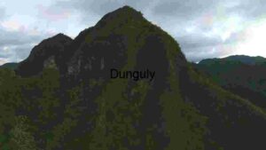 Majestic Verdant Mountain under Clouded Skies