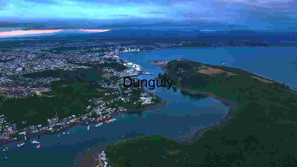 Coastal Cityscape at Dusk