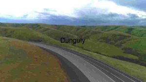 Scenic Highway Through Rolling Green Hills