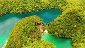 Serene Tropical Lagoon Surrounded by Lush Greenery