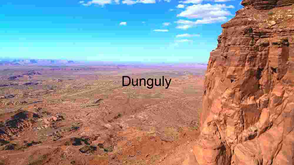 Majestic Desert Landscape with Red Rock Cliff