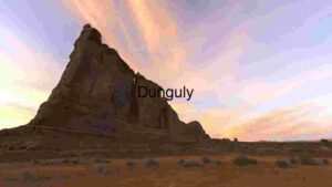 Majestic Rock Formation at Sunset