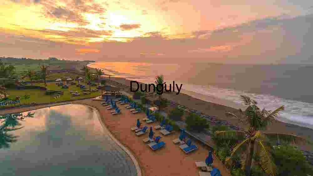 Serene Beachfront Resort at Sunset