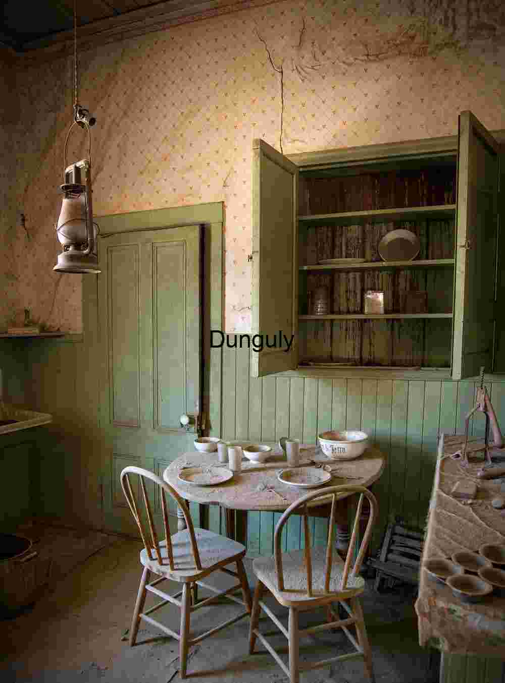 Abandoned Rustic Kitchen with Vintage Charm