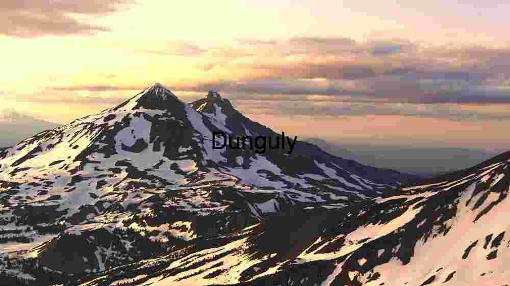 Majestic Mountain Peaks at Sunset