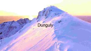 Snow-Covered Mountain at Sunset