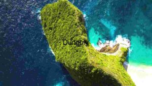 Aerial View of a Lush Green Peninsula