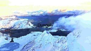 Majestic Snow-Covered Mountains and Icy Waters