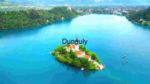 Aerial View of Bled Island in Lake Bled, Slovenia