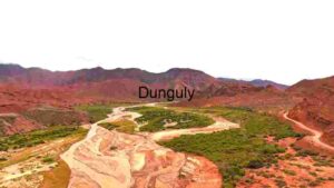 Serene Desert Valley with Meandering River