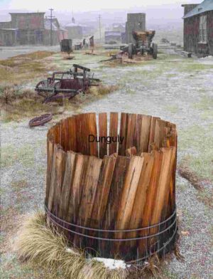 Abandoned Town in Snowfall