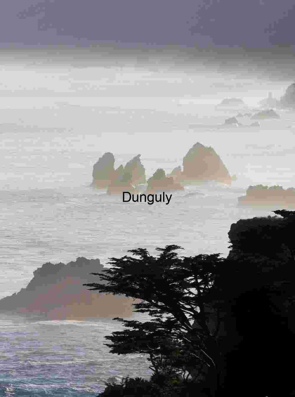 Misty Coastal Rocks at Dawn