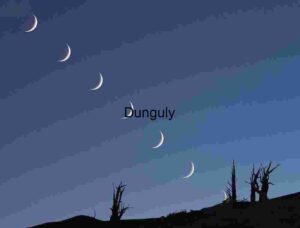 Lunar Cascade: Crescent Phases Across Twilight