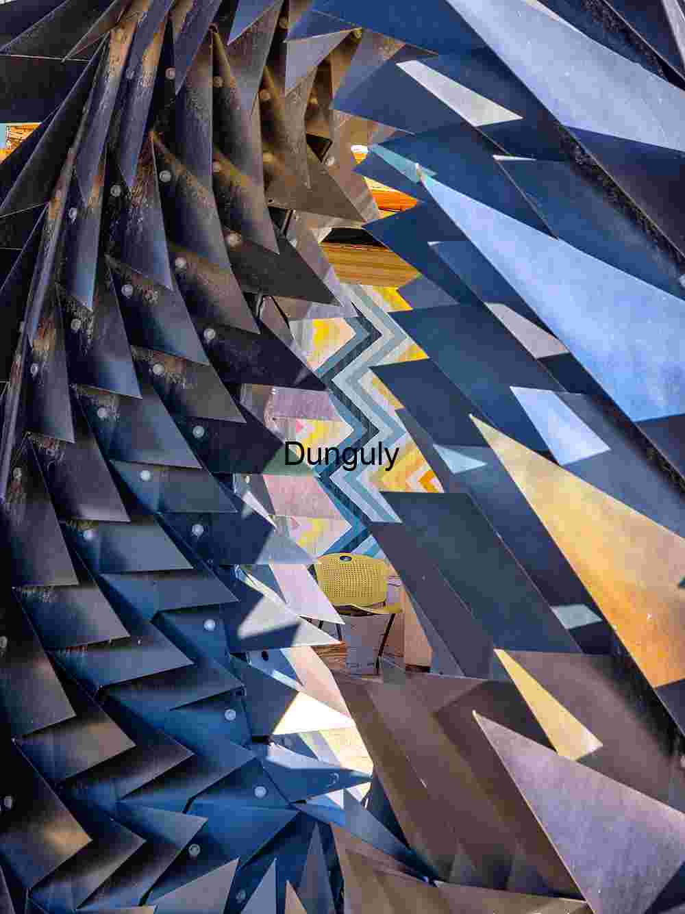 Geometric Blades and Patterns at Bombay Beach