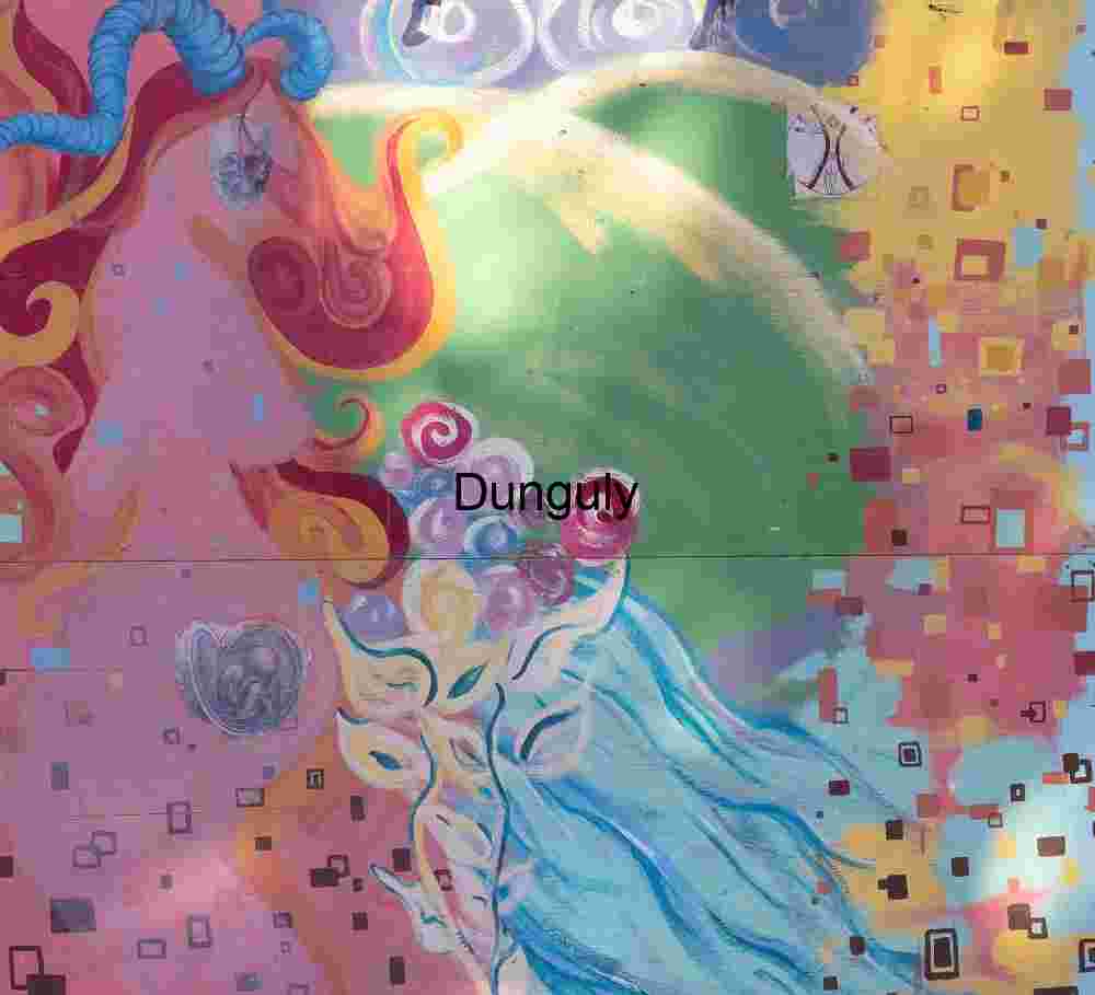 Heart of the Abstract: Surreal Bloom in Urban Color