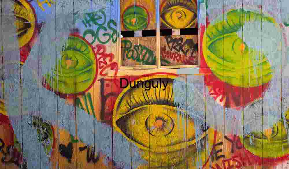 Graffiti Wall of Eyes – Bombay Beach