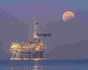 Twilight Eclipse Over Offshore Industry