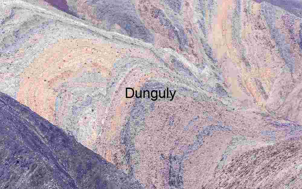 Eroded Geological Formations with Visible Folds