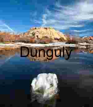 Reflected Stillness: Snow-Dusted Desert Hill and Calm Waters