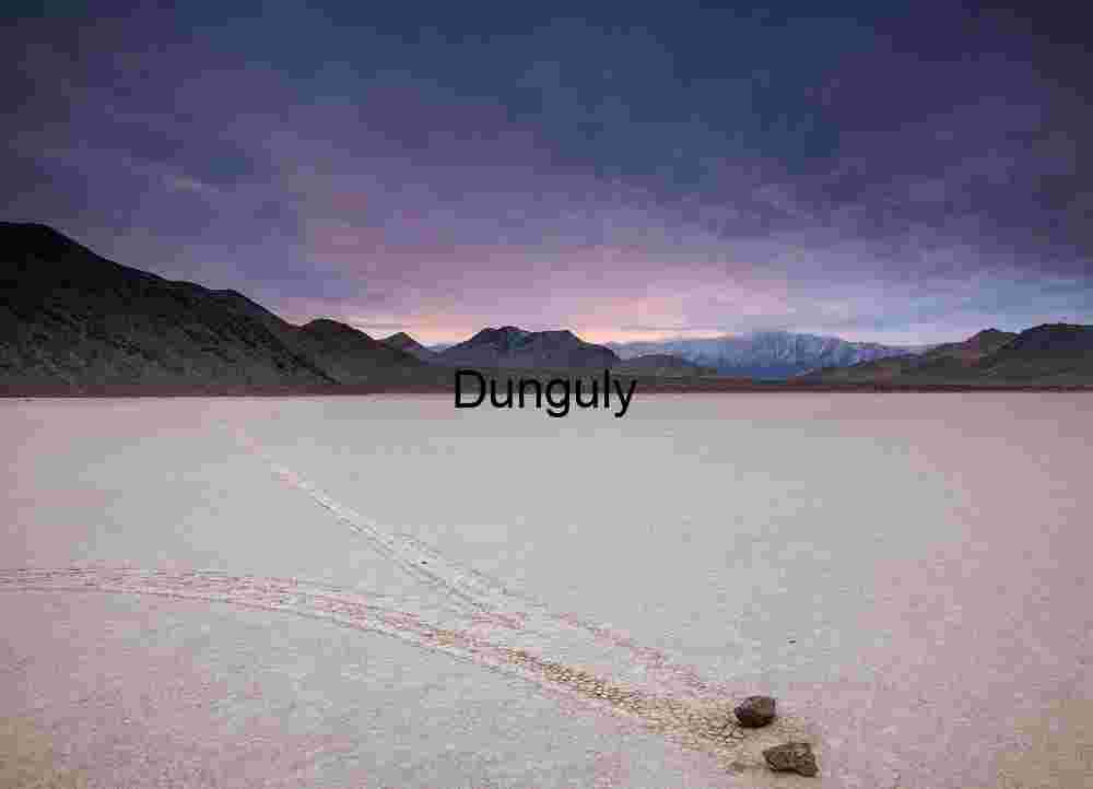Rock Movement Phenomenon in Death Valley Desert