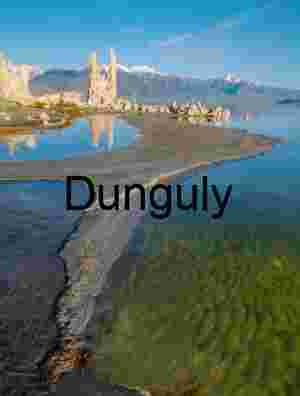 Curved Shore, Crystal Depths: Tufa Towers Framing Alpine Horizon