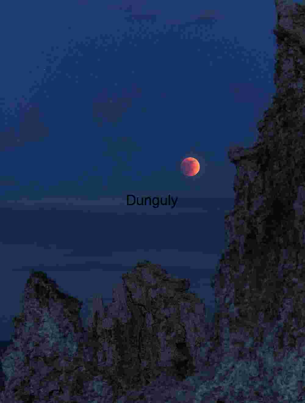 Blood Moon Over Mono Lake Tufa