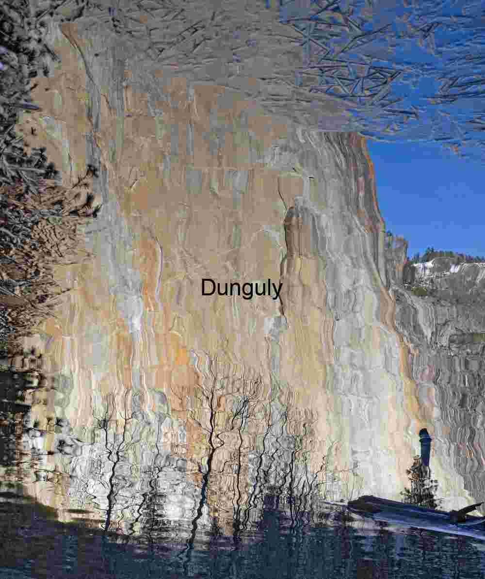 El Cap, morning, reflection in icy, Merced River | Yosemite Valley