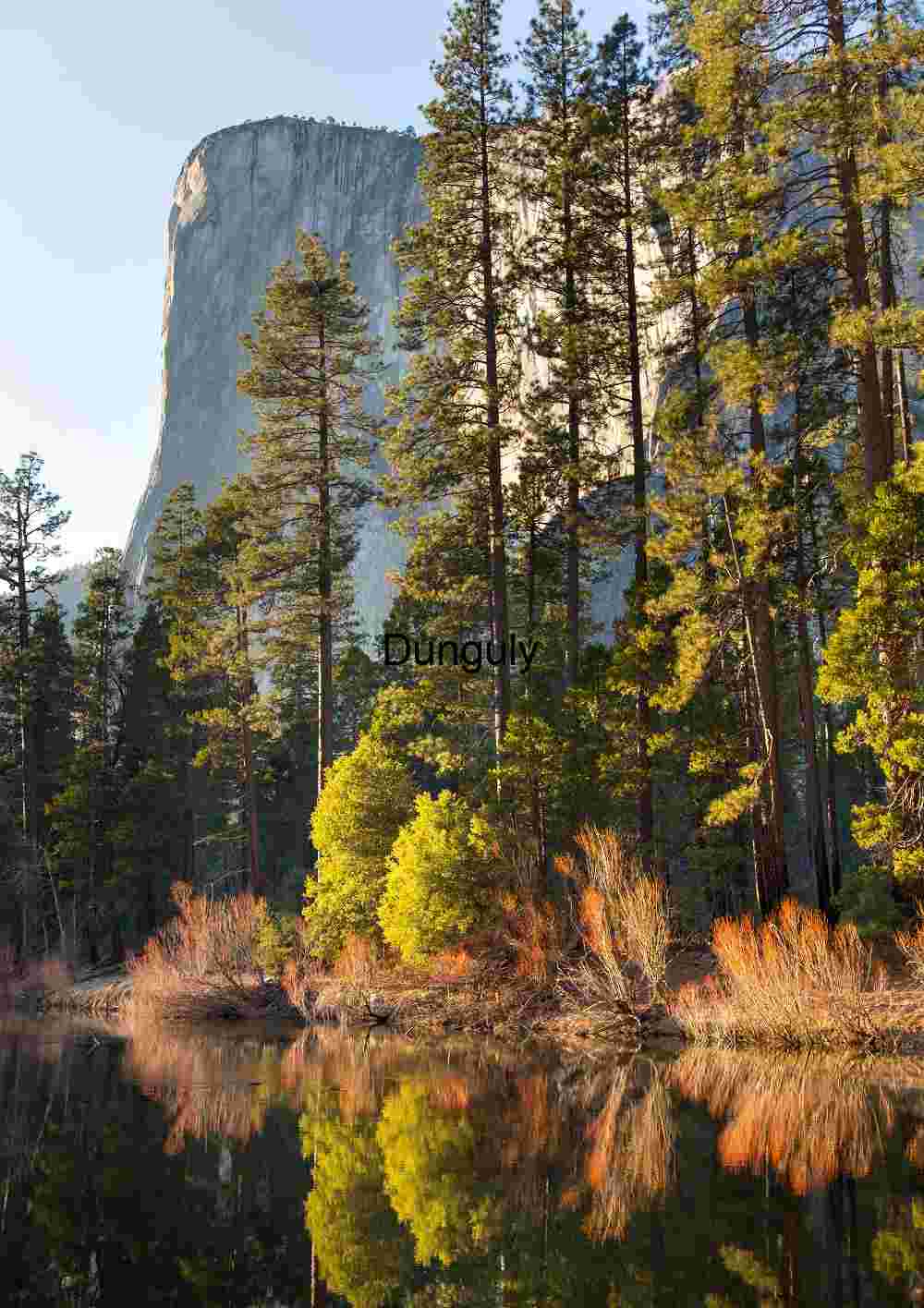 El Cap, with Winter, color reflections, Yosemite N.P. | Majestic Vertical View