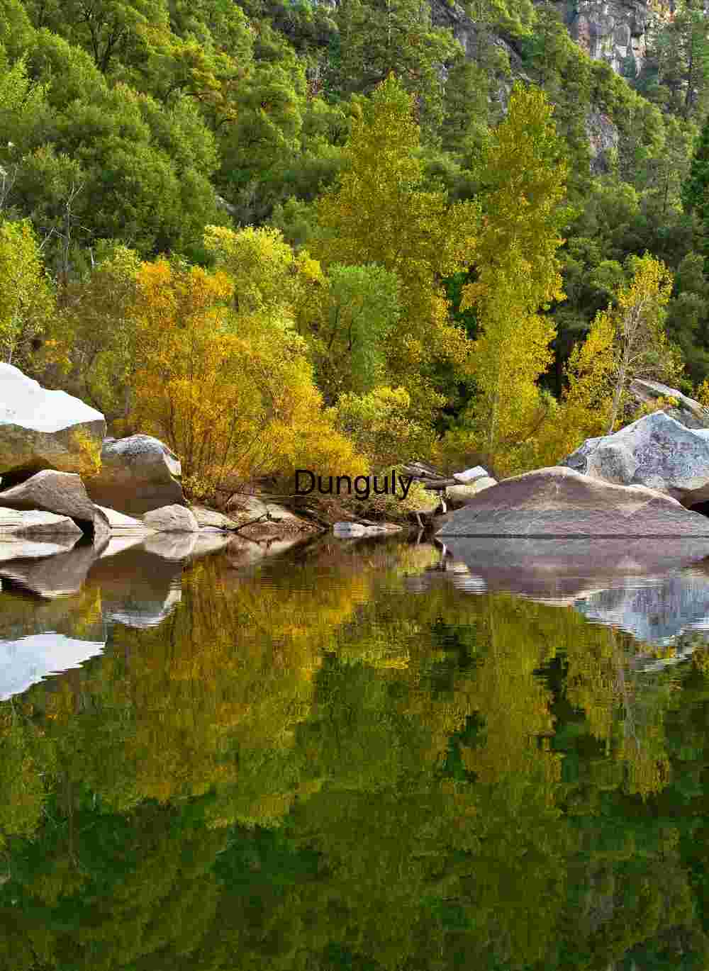 Yosemite Fall Reflections: Merced Canyon Color and Water