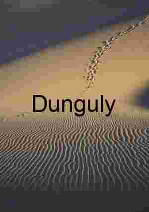 Footprints Across Rippled Desert Sand at Golden Hour