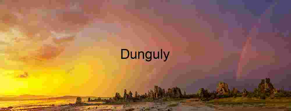 Golden Sunset and Rainbow Over Mono Lake Tufa Towers