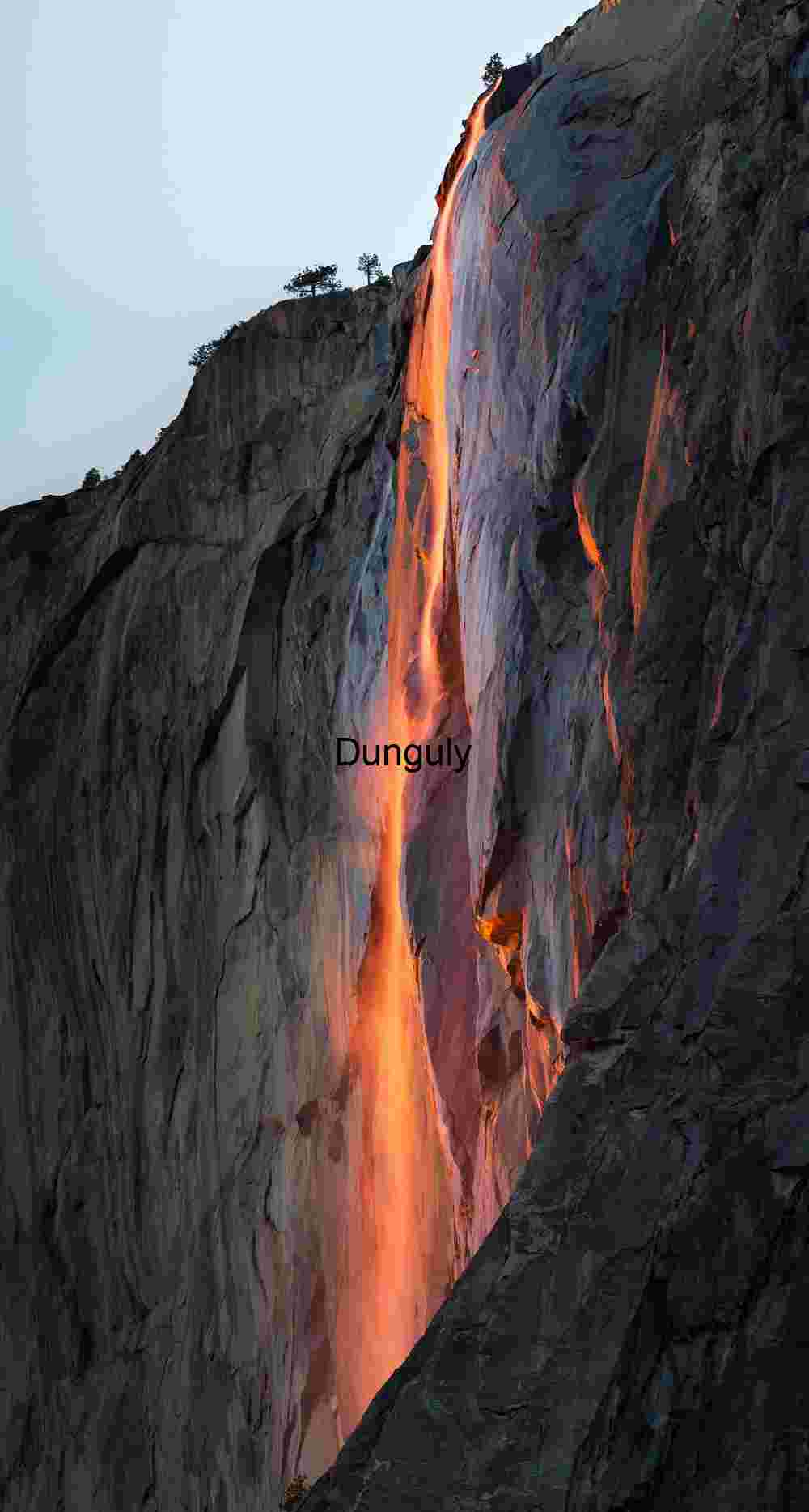 Horsetail Fall, firefall, Feb. 21, 2016; Yosemite National Park