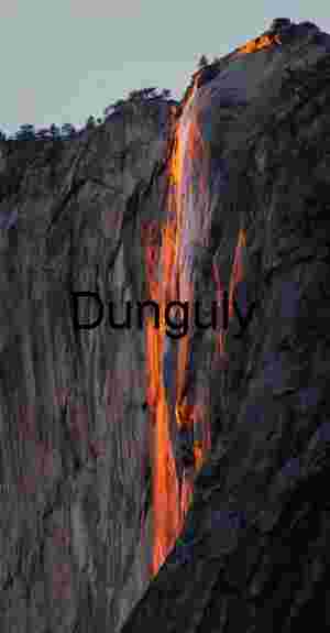 Last light on, Horsetail Fall, El Cap, picnic area, Feb. 16 2013 | Yosemite Firefall