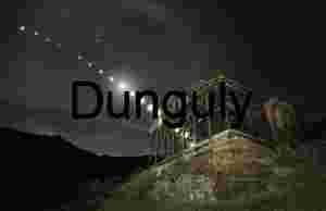 Celestial Passage: Lunar Eclipse Over Forgotten Ruins